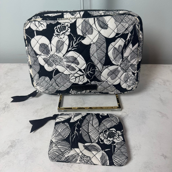 Set of 2 Vera Bradley Cord Organizer and Mini Pouch Bedford Blooms - Picture 1 of 11